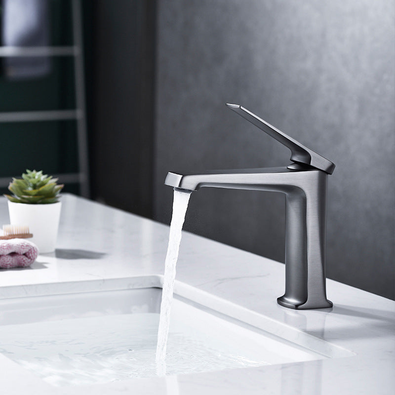 LoungeYard | Modern centerset bathroom faucet Solid color copper faucet for the bathroom — product view 6