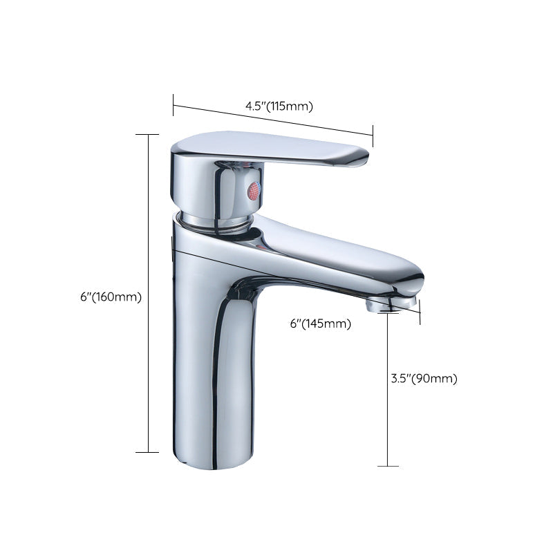 LoungeYard | Modern Sink Faucet Monochrome Brass Sink Faucet for the Bathroom — product view 3