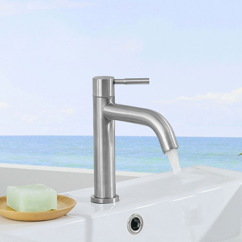 LoungeYard | Industrial vessel fitting stainless steel lever handle sink faucet — product view 1