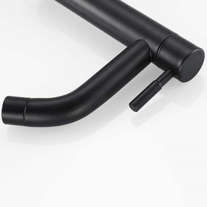 LoungeYard | Industrial vessel fitting stainless steel lever handle sink faucet — product view 7