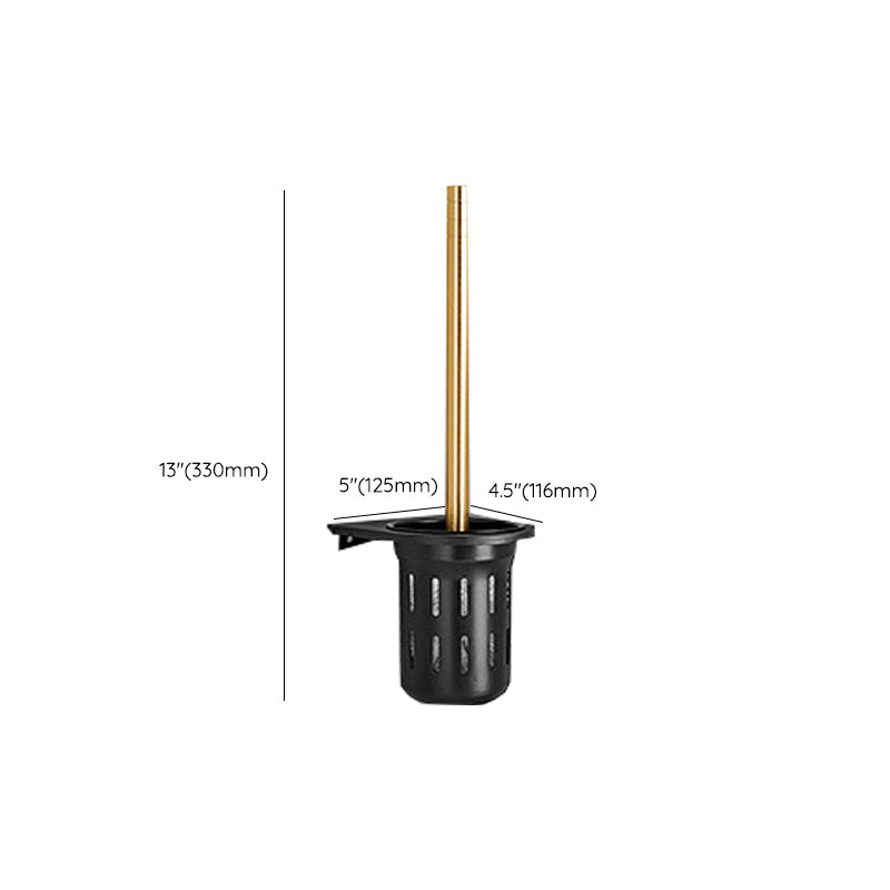 LoungeYard | Contemporary Bath Accessories Set Black & Golden Bath Shelf/Towel Bar — product view 5