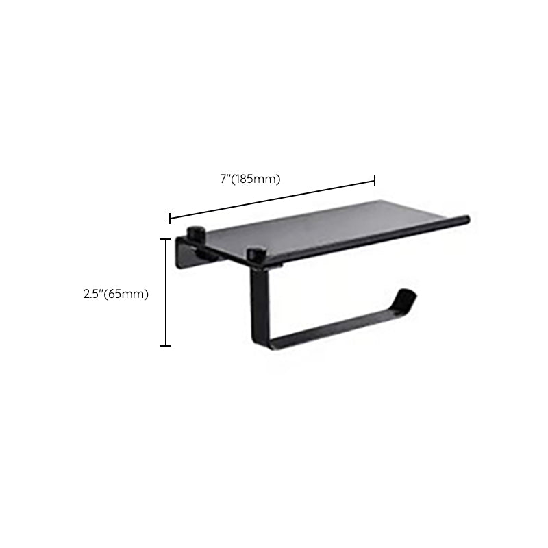 LoungeYard | Modern Bathroom Accessories Set Towel Holder Black Soap Dish Bath Accessories Set — product view 7