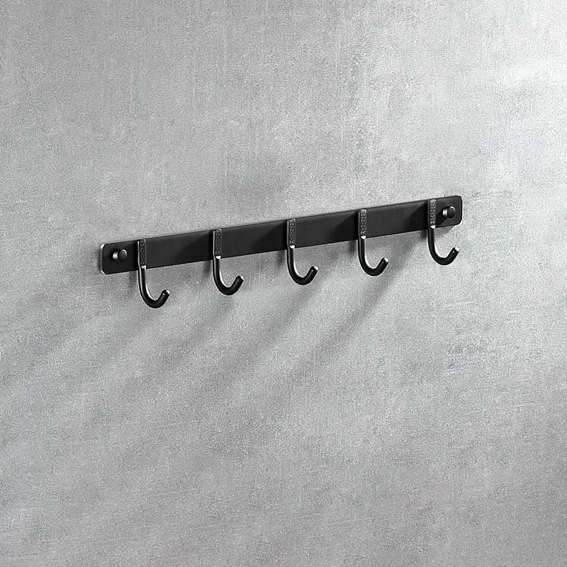LoungeYard | Modern Aluminum Bathroom Hardware Set Black Bathroom Accessory Set — product view 1