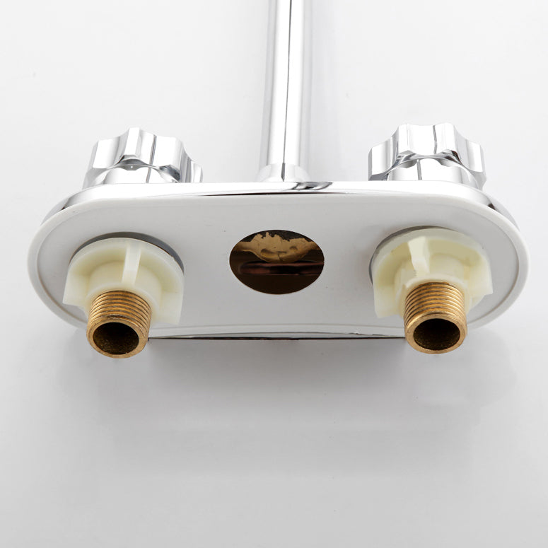 LoungeYard | Knob Handle Brass Faucet High Arc Swivel Sink Faucet for Bathroom — product view 2
