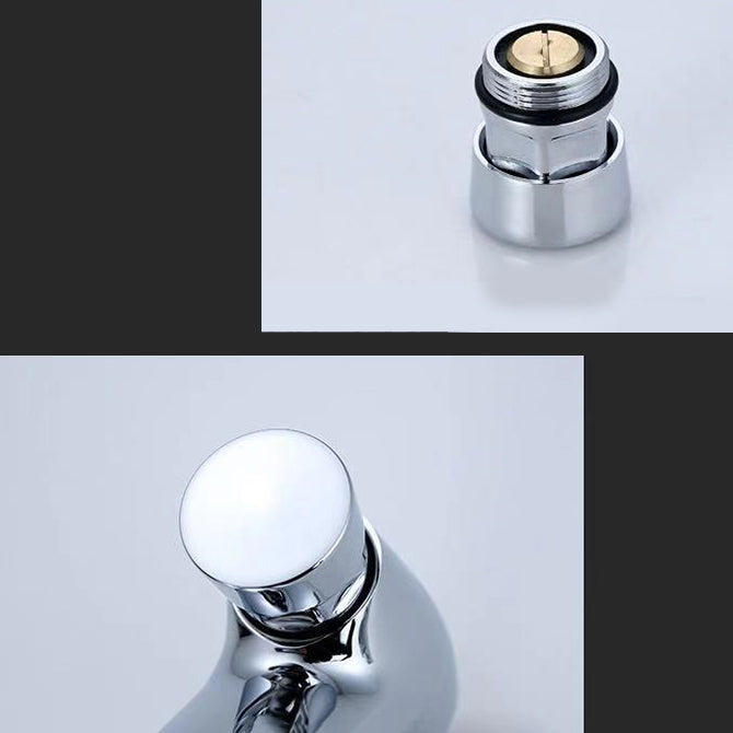 LoungeYard | Modern Vessel Faucet Brass 1-Handle Low Arc Vessel Faucet for Home — product view 6