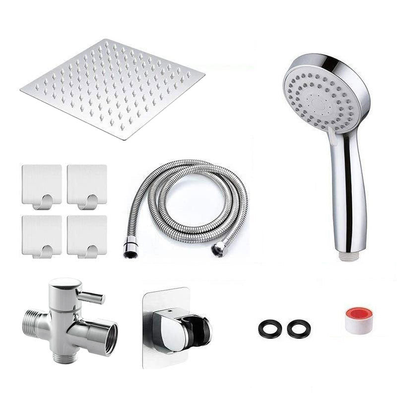 LoungeYard | Modern Pull-Down Dual Showerhead Square High Arch Showerhead Combination — product view 5