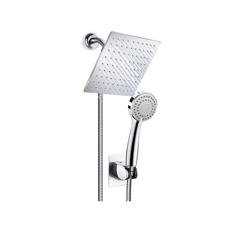LoungeYard | Modern Pull-Down Dual Showerhead Square High Arch Showerhead Combination — product view 6