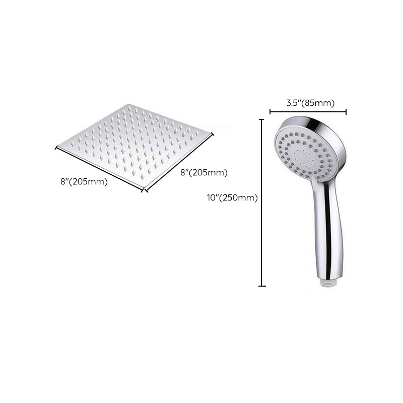 LoungeYard | Modern Pull-Down Dual Showerhead Square High Arch Showerhead Combination — product view 3