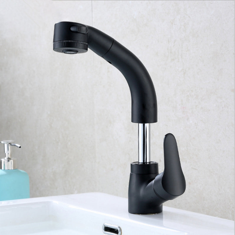 LoungeYard | Contemporary Style Faucet Single Handle Basin Mixer Bathroom Faucet — product view 2