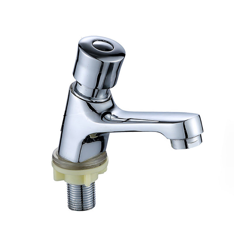 LoungeYard | Modern sink faucet with brass knob handle, low arc, washbasin faucet — product view 1