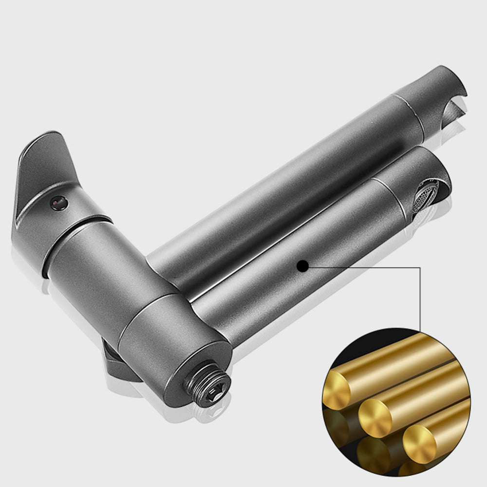 LoungeYard | Wall-mounted metal bathtub faucet low arch single lever bathtub faucet trim — product view 4