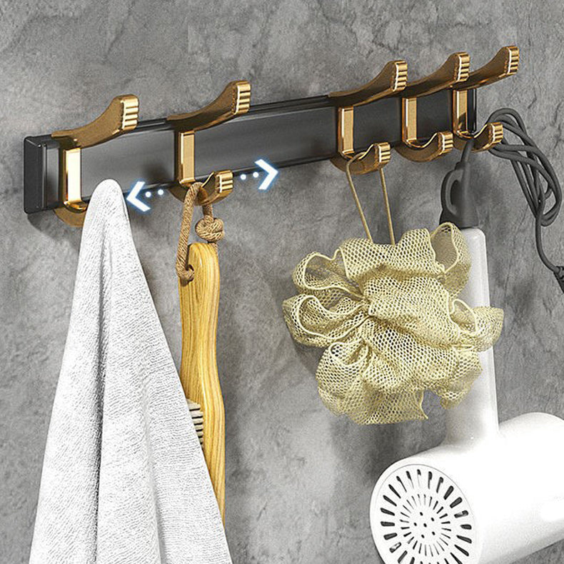 LoungeYard | Contemporary Metal 6-piece Bathroom Accessory Set with Bathroom Shelf — product view 4