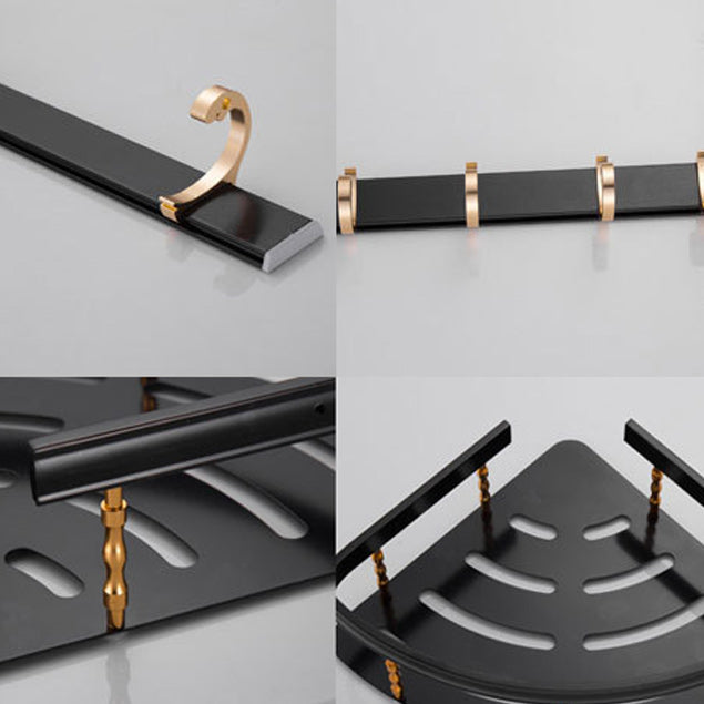 LoungeYard | Contemporary black bathroom accessories as a single piece or in a set — product view 7