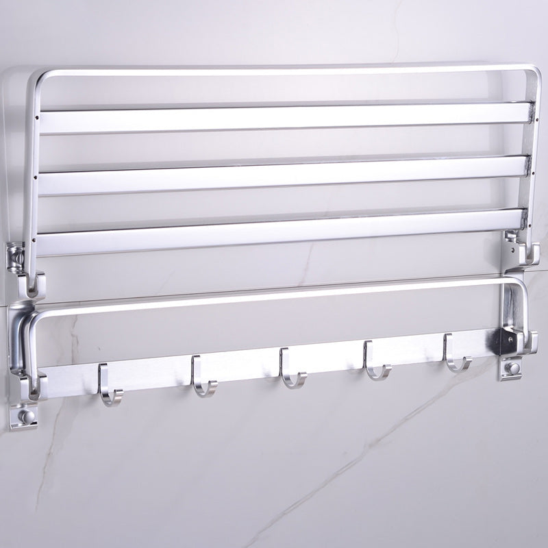 LoungeYard | Modern 5-piece bathroom accessory set with triangular bath shelf — product view 4