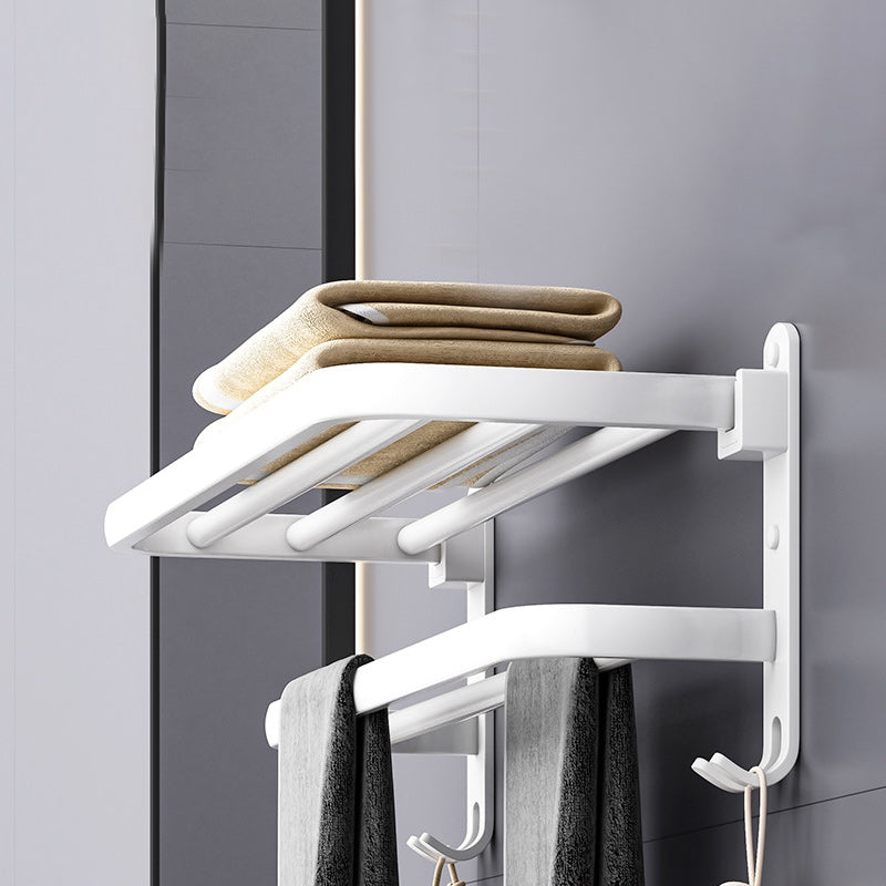 LoungeYard | White contemporary bathroom accessory set stainless steel aluminum bathroom set — product view 2