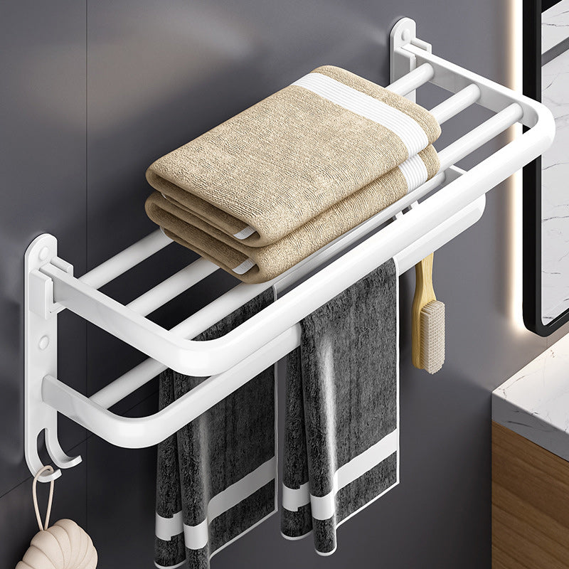 LoungeYard | White contemporary bathroom accessory set stainless steel aluminum bathroom set — product view 7