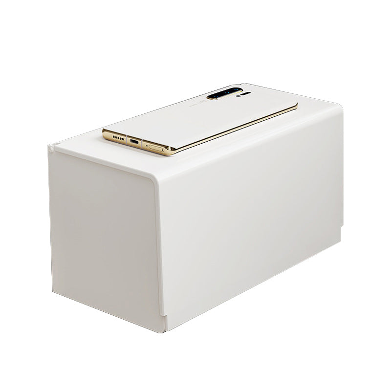 LoungeYard | White contemporary bathroom accessory set stainless steel aluminum bathroom set — product view 4