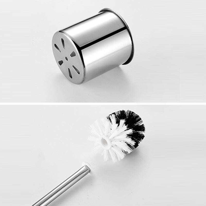 LoungeYard | Silver/Black Bathroom Hardware Set Modern Bathroom Accessories Hardware Set — product view 5