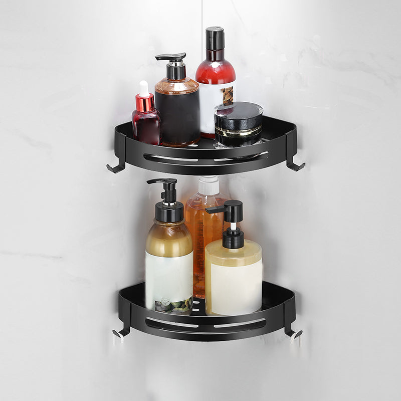 LoungeYard | Matt black bathroom accessory set Modern bathroom accessory hardware set — product view 1
