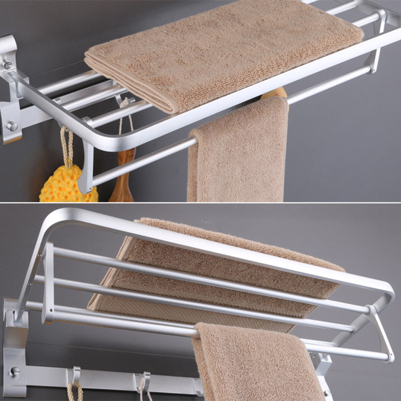 LoungeYard | 6-piece modern bathroom hardware set made of aluminum with towel holder/paper holder — product view 6