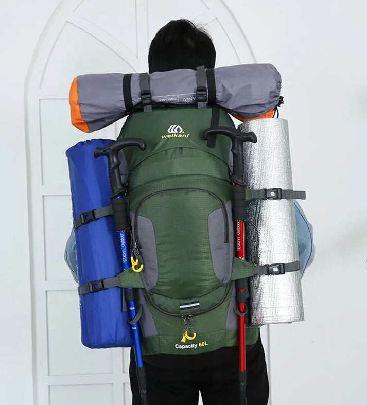 LoungeYard | 60L Waterproof Backpack – Ultimate Outdoor Backpack for All Adventures — product view 5