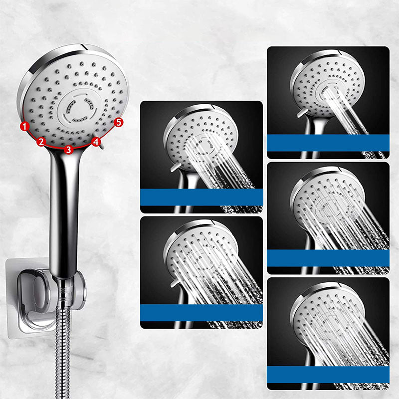 LoungeYard | Modern shower combination spray 5 setting patterns handheld shower head with large shower head — product view 6