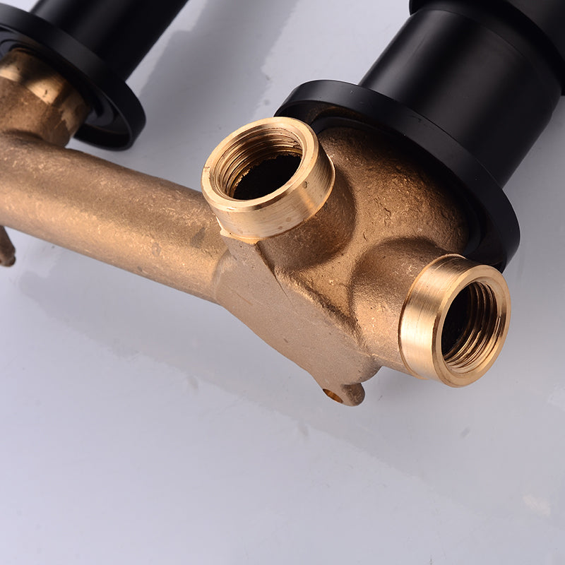LoungeYard | Lever handles Wall-mounted bathroom faucet High-arch sink faucet — product view 5