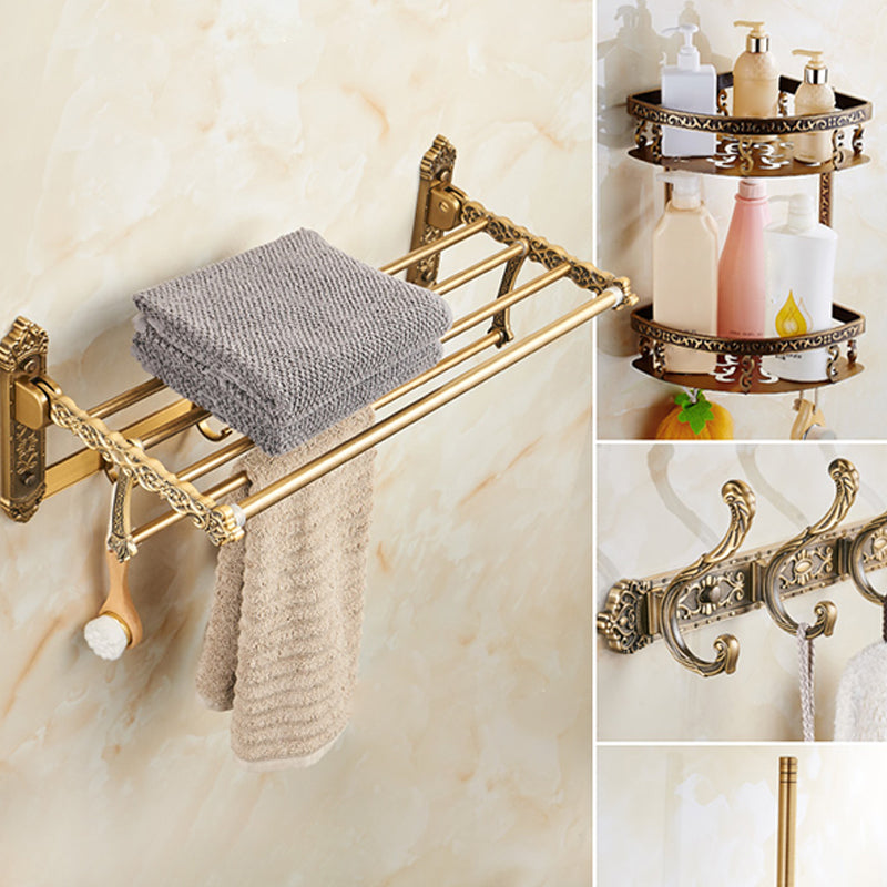 LoungeYard | Traditional Bathroom Accessories Set Gold Bathroom Accessories Kit — product view 5
