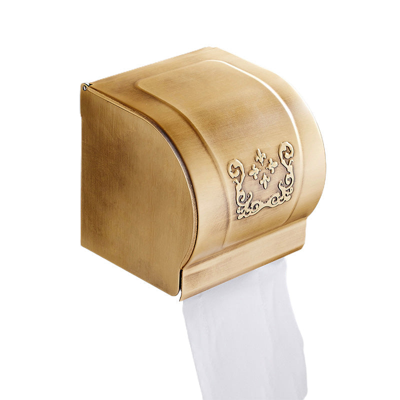 LoungeYard | Traditional Bathroom Accessories Set Gold Bathroom Accessories Kit — product view 3