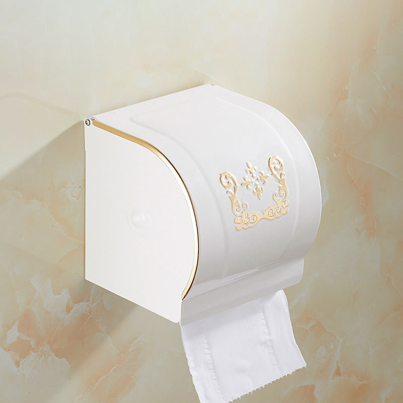 LoungeYard | Traditional Bath Accessories Set White Bathroom Accessories Hardware Set — product view 1