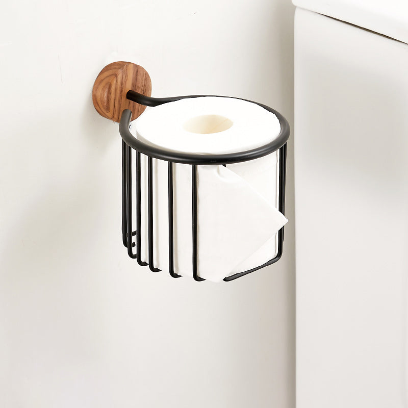 LoungeYard | Solid Wood Bathroom Accessories Set Foldable Metal Bathroom Accessories — product view 1