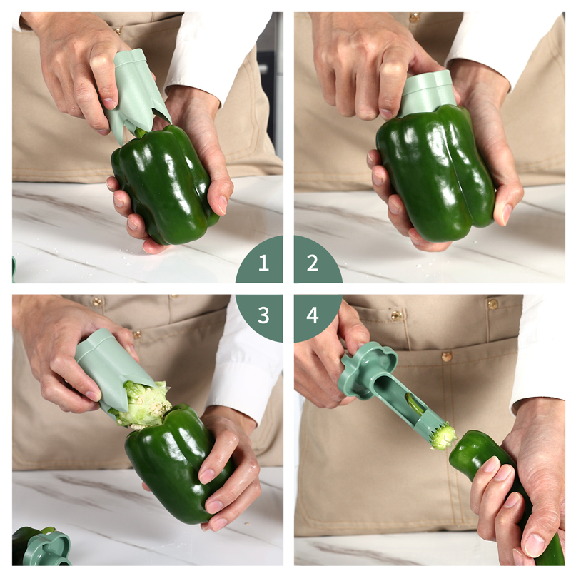 2-In-1 Fruit Pepper Corer | LoungeYard — product view 4