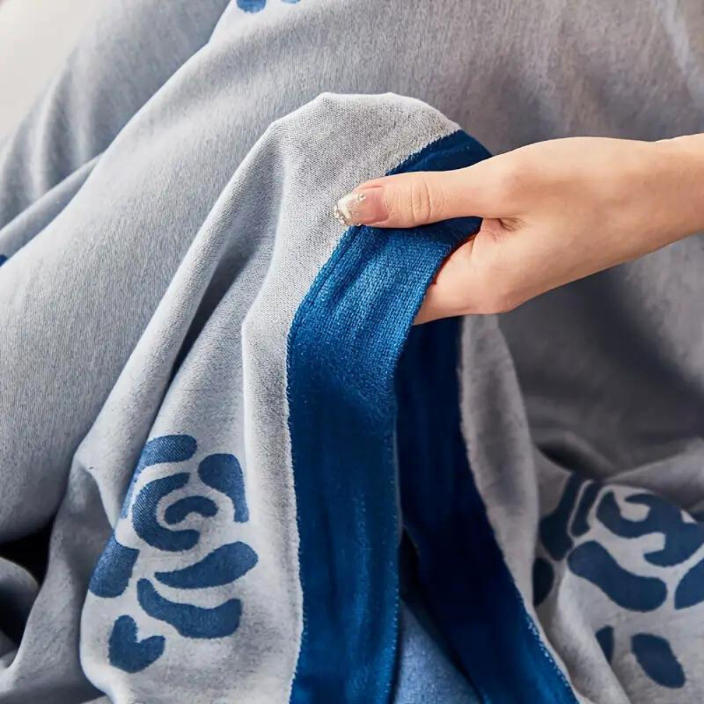 LoungeYard | Bamboo Fiber Rose Cooling Blanket — product view 4