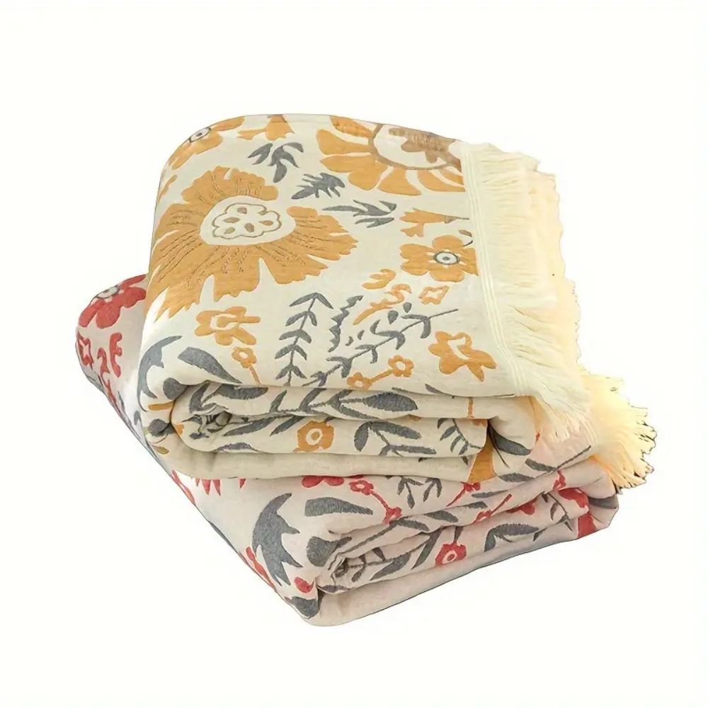 LoungeYard | Versailles-Inspired Reversible Floral Blanket — product view 6