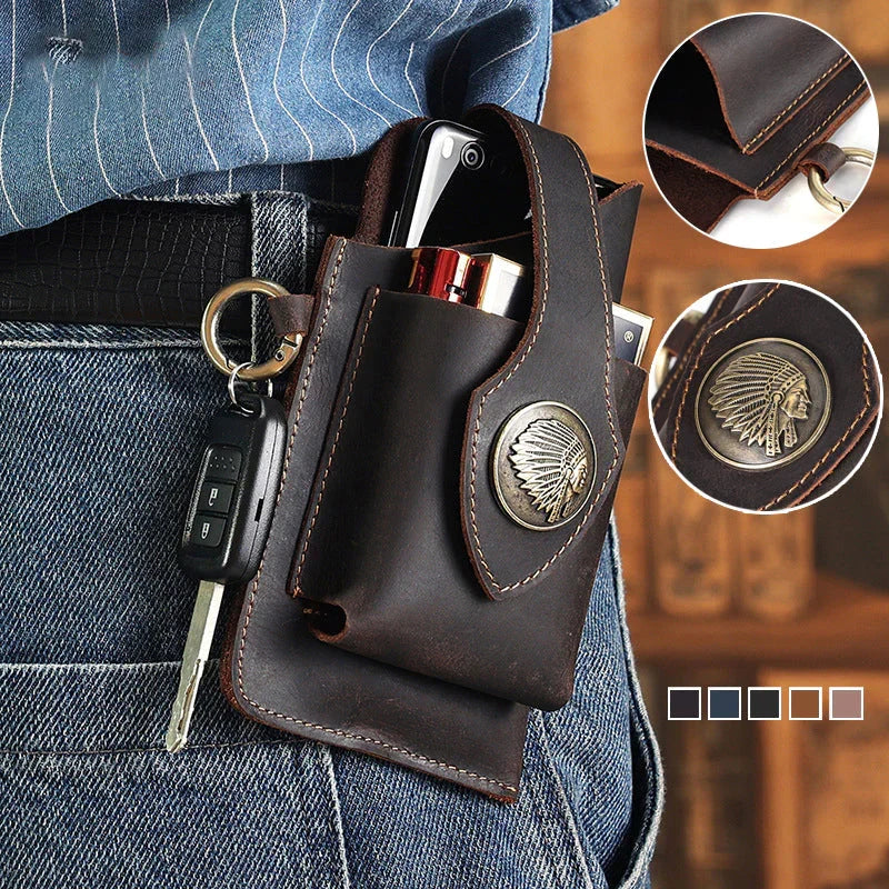 LoungeYard | Multifunctional Leather Mobile Phone Bag — product view 5
