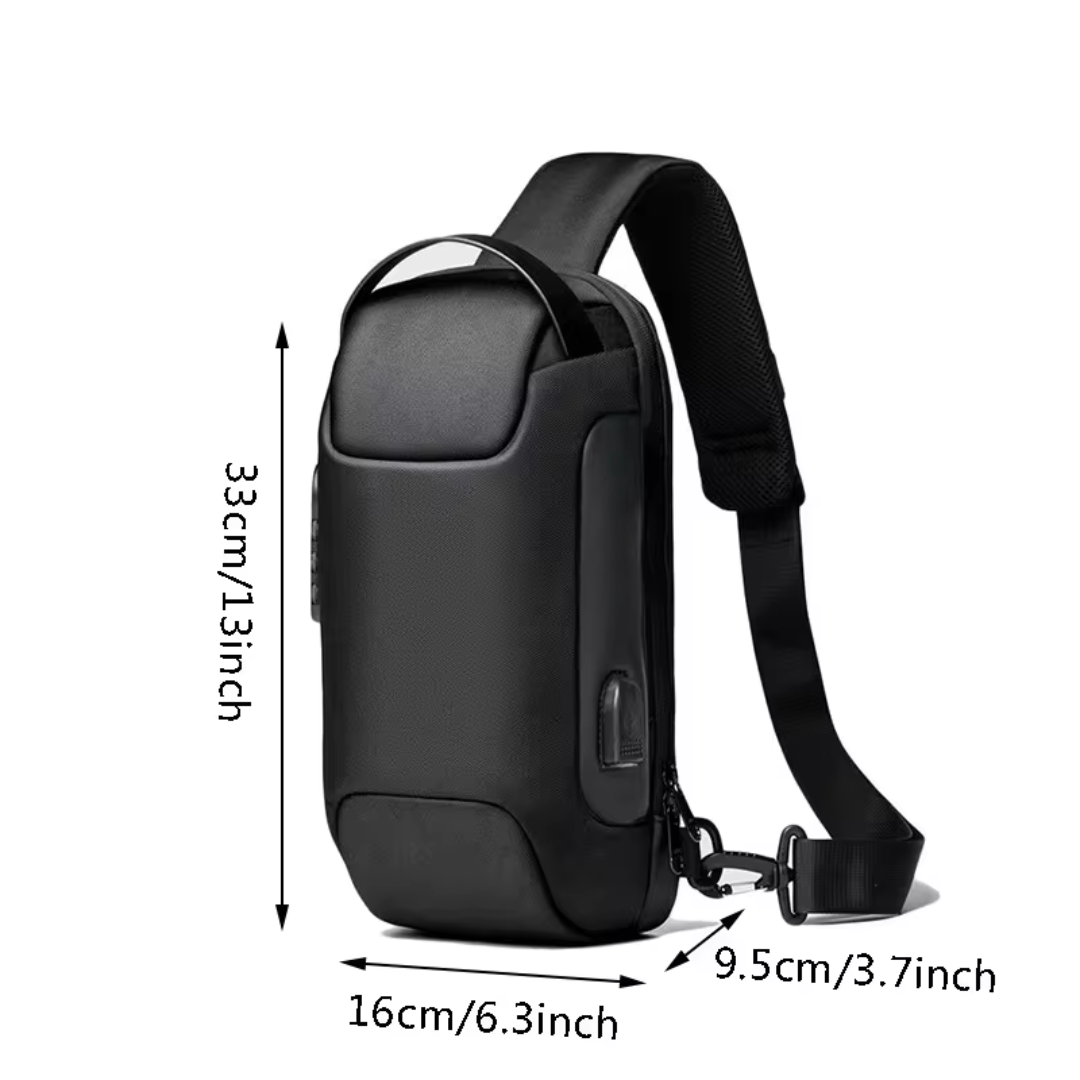 LoungeYard | Anti-Theft Crossbody Bag with USB Charging – Secure, Stylish, and Functional — product view 3