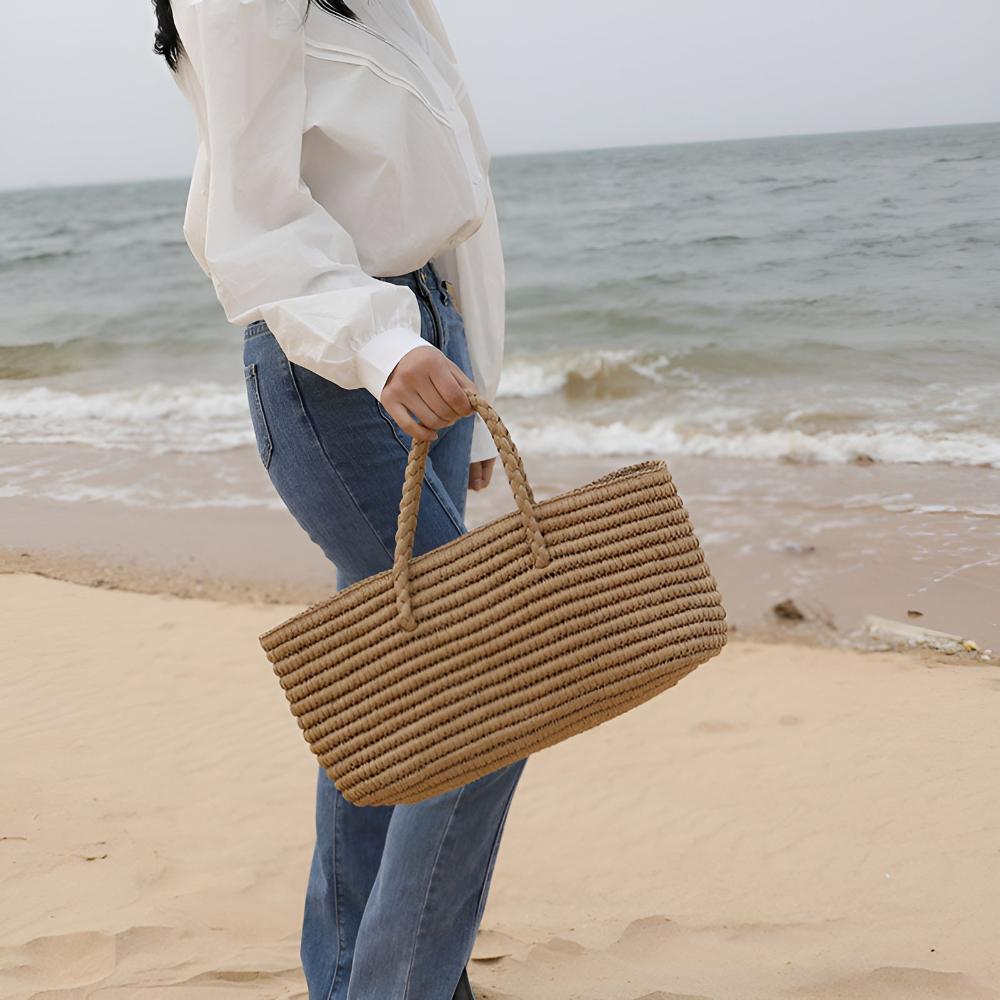 LoungeYard | Woven Straw Tote Bag — product view 3
