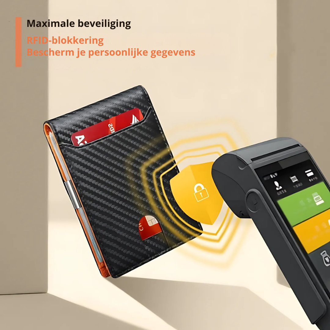 LoungeYard | SafeSlim RFID Leather Men's Wallet – Compact, Thin & Safe — product view 6