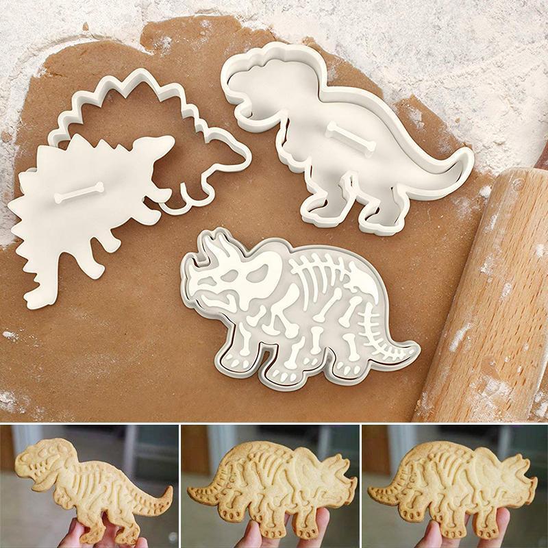 Dinosaur Cookie Cutters (Set of 3) | LoungeYard — product view 3