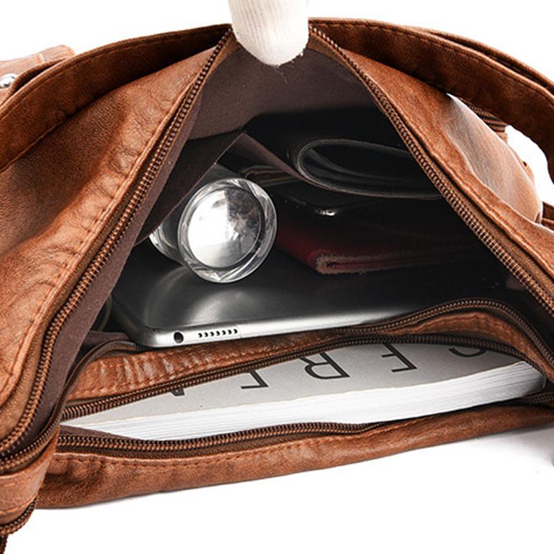 LoungeYard | Multi-Pocket Vintage Shoulder Bag — product view 6