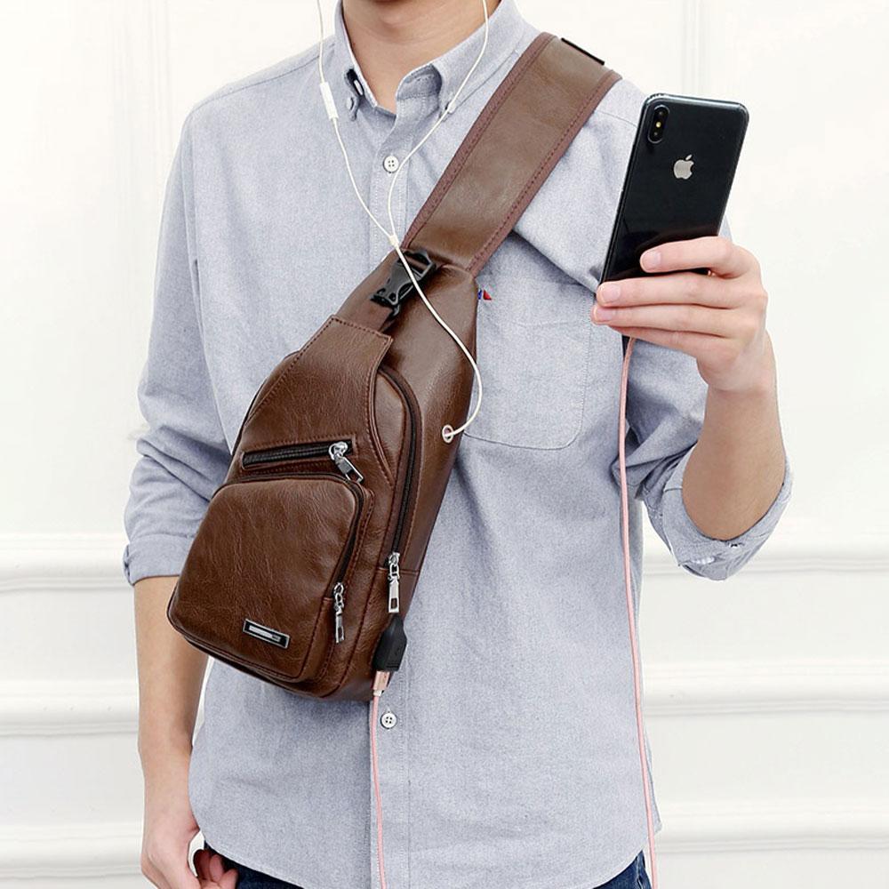 LoungeYard | Shoulder bag Crossbody bag for men with USB charging port — product view 1