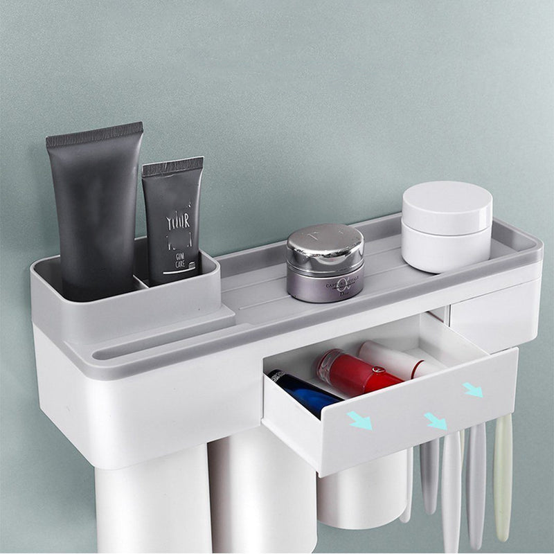LoungeYard | Practical toothbrush holder set with toothpaste dispenser — product view 4