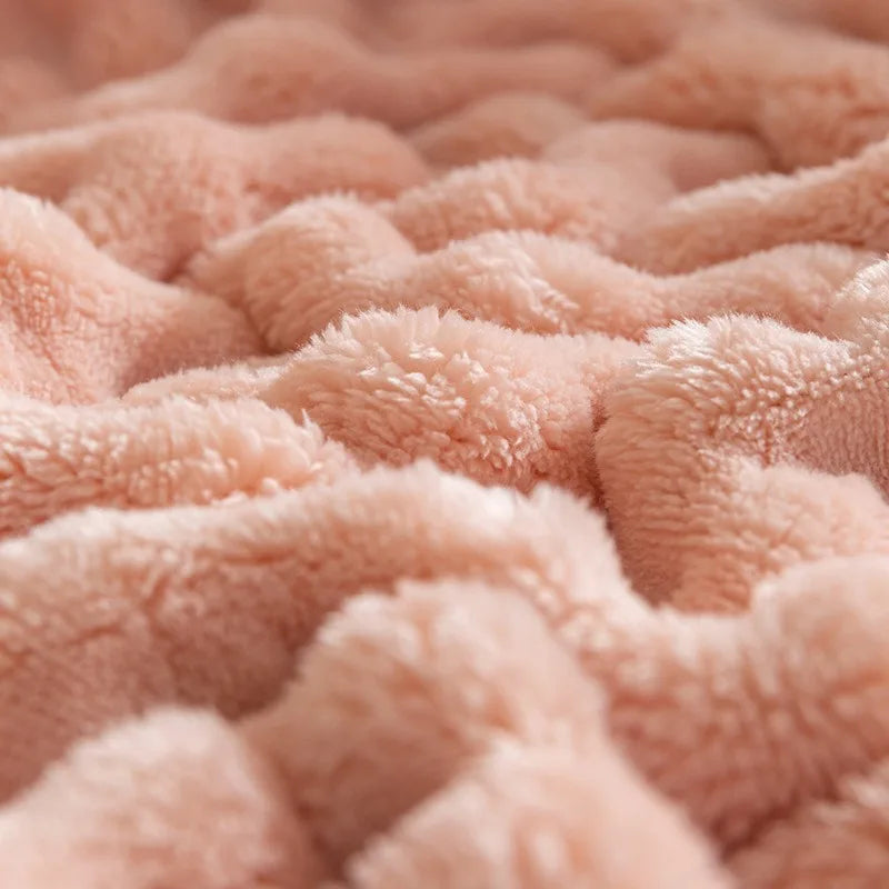 LoungeYard | Luxury Bubble Texture Fleece Blanket - BubbleNest — product view 1