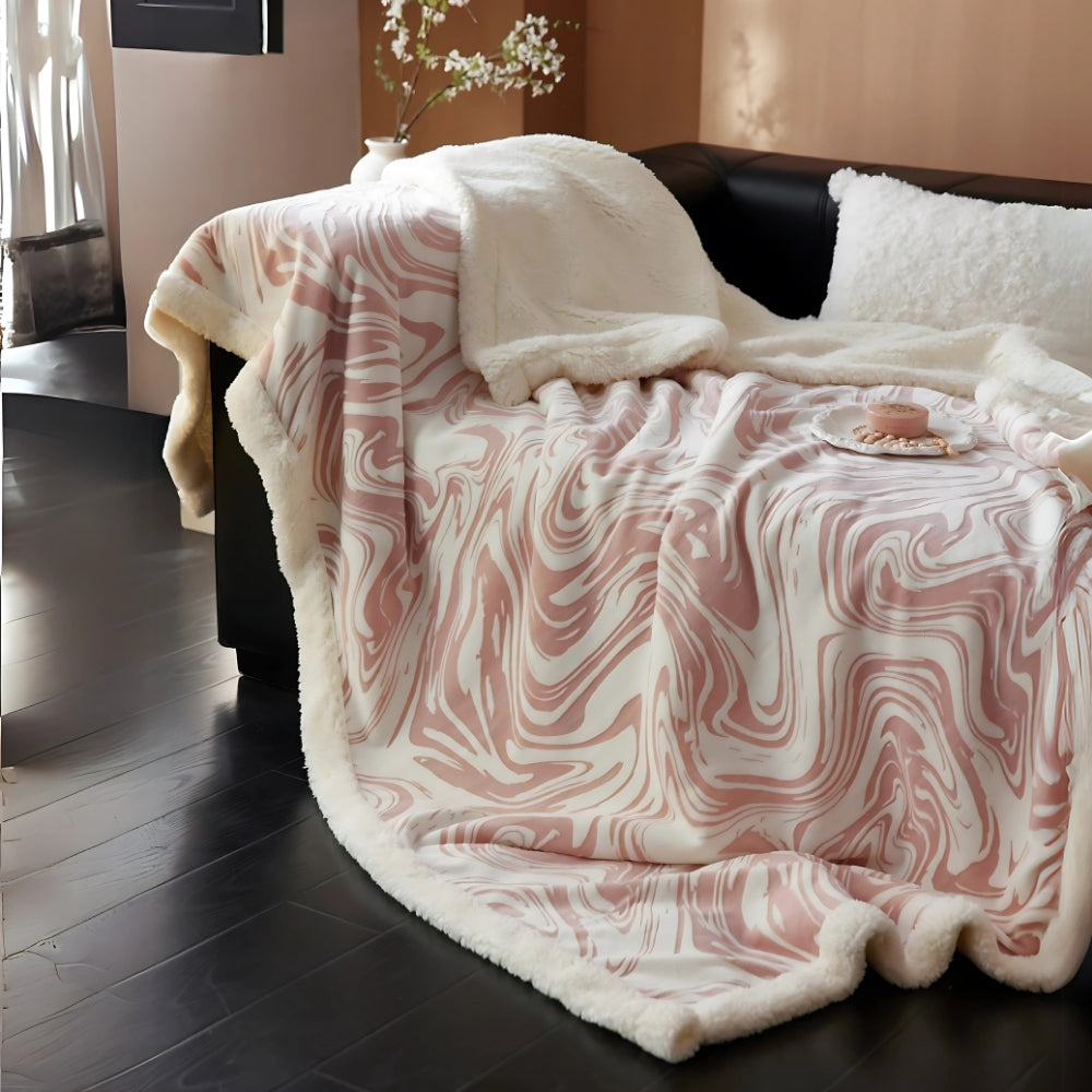 LoungeYard | Marble Swirl Snuggle Blanket — product view 1