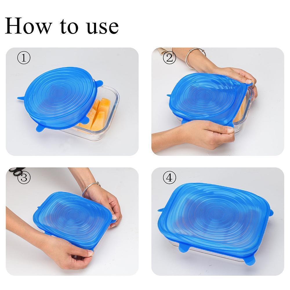 LoungeYard | Silicone Stretch Lids, 6PCS — product view 6