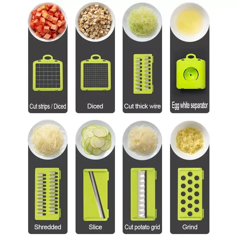 12 in 1 Vegetable Cutter Slicer Grater Chopper LoungeYard — product view 6