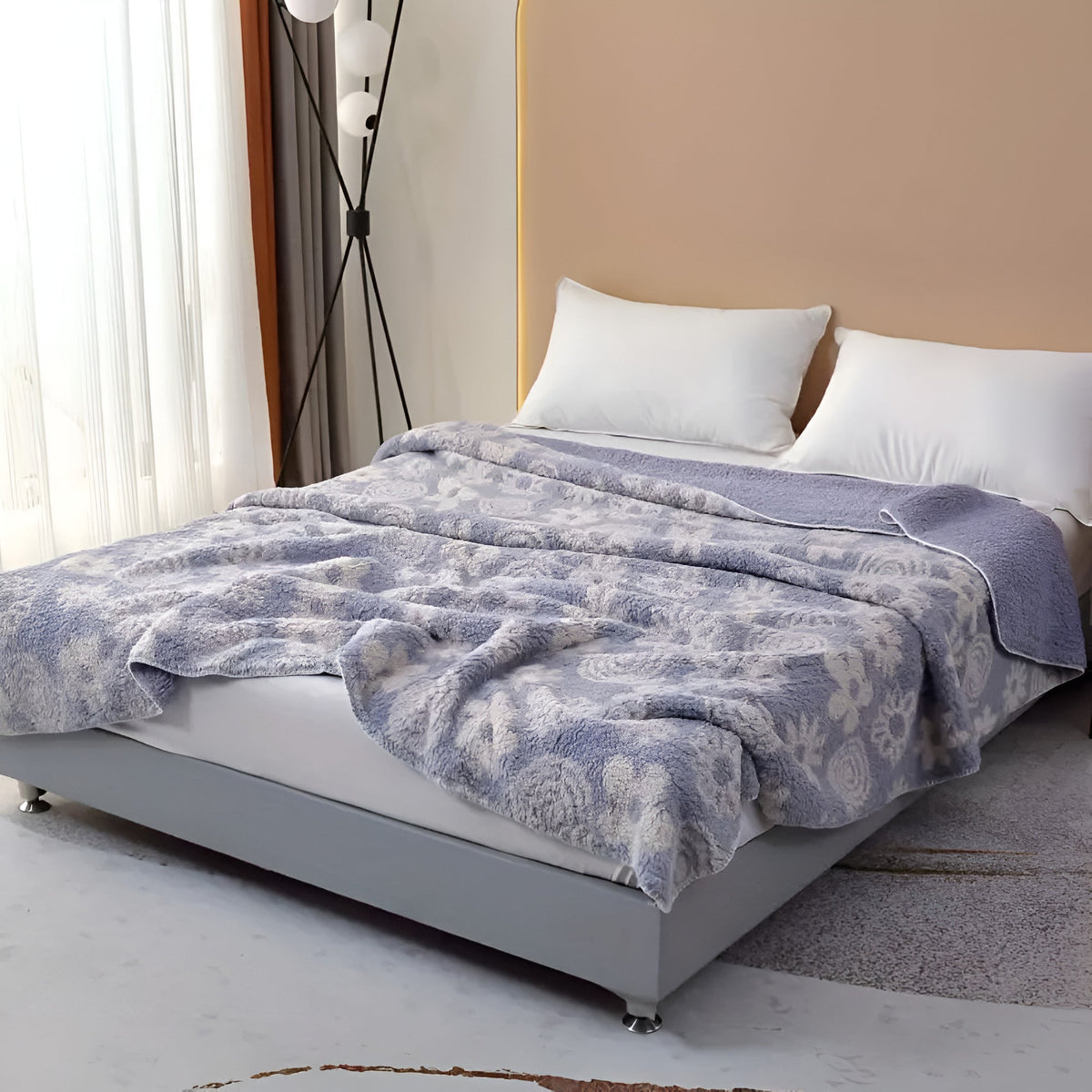 LoungeYard | Lavender Bloom Cozy Blanket — product view 1