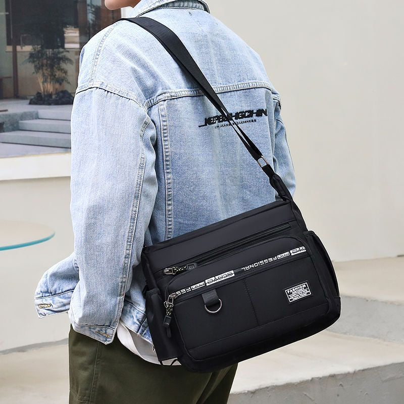 Men's messenger bag with multiple pockets | LoungeYard — product view 6