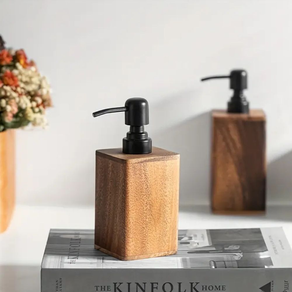 LoungeYard | Walnut Aura Lotion & Soap Dispenser — product view 6