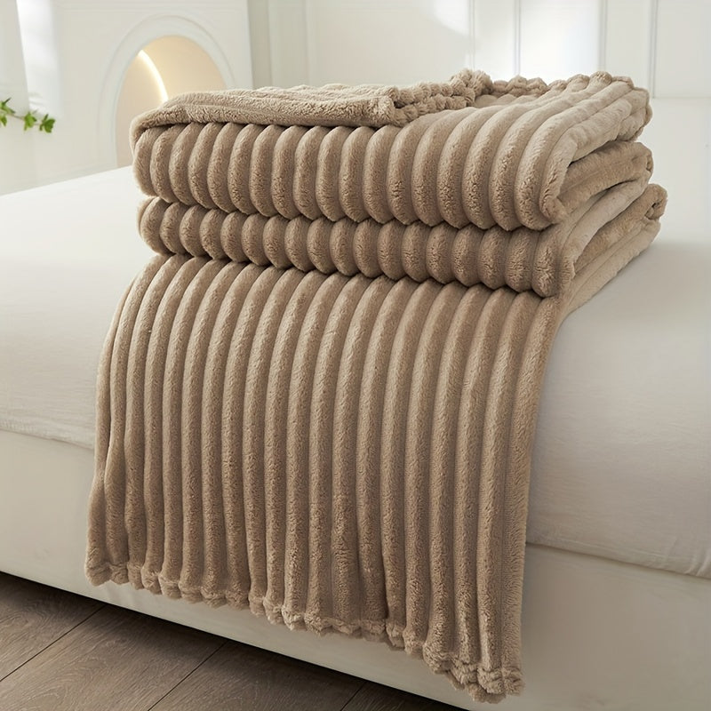 LoungeYard | Soft Plush Blanket with Rib Pattern — product view 4